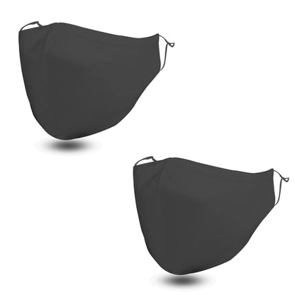 Black FLOWZOOM Face Mask with Filter Pocket - Soft & Adjustable